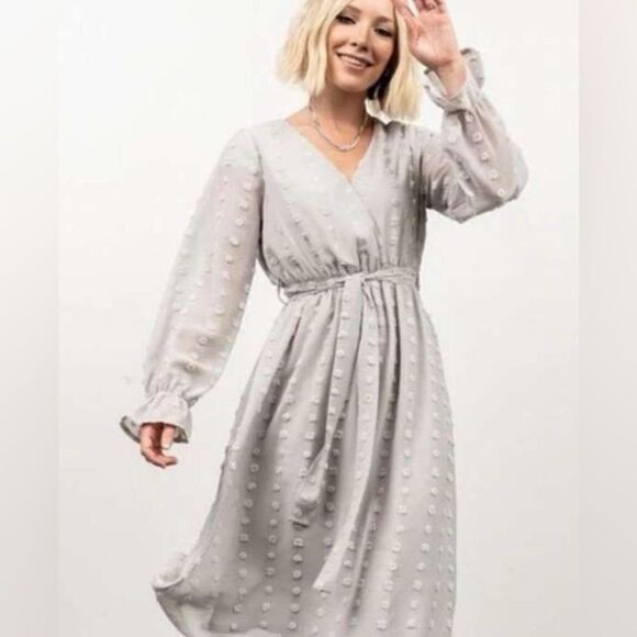Baltic born dot place midi dress - Picture 1 of 7